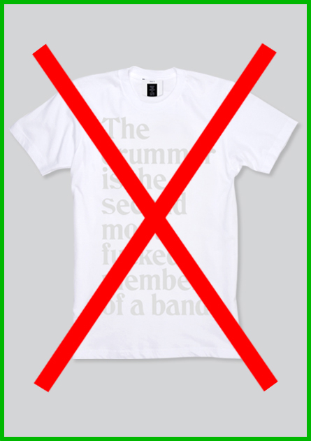 Main_27 drummer shirt white sold out